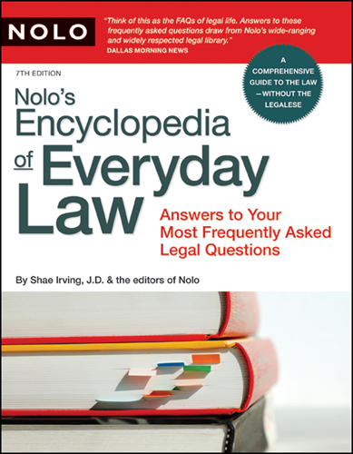 Title details for Nolo's Encyclopedia of Everyday Law by Shae Irving, J. D. - Available